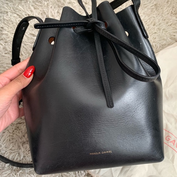 Mansur Gavriel mini bucket bag black Rosa - Picture 2 of 6